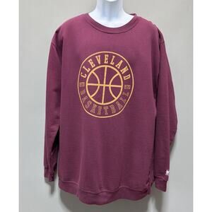 Cleveland Cavaliers NBA Basketball Crew Fleece 3XL Red Cleveland Clothing Co.